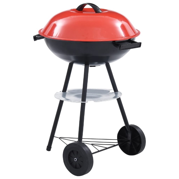 Barbecue a Carbone Kettle Portatile XXL con Ruote 44 cm