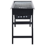 Griglia Barbecue da Campeggio Portatile in Acciaio 60x22,5x33cm