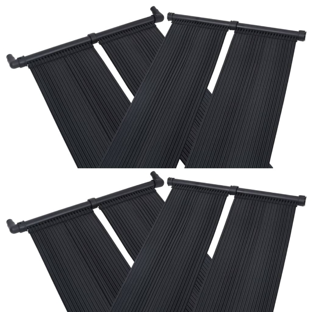 Pannelli Solari Riscaldatori per Piscina 4 pz 80x310 cm