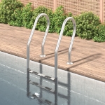 Scala per Piscina 54x38x158 cm Acciaio Inox 304