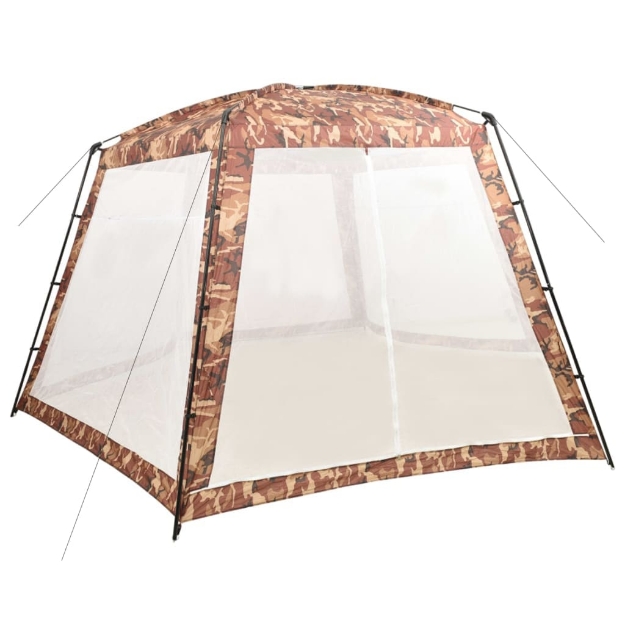 Tenda per Piscina in Tessuto 590x520x250 cm Mimetica