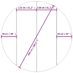 Telo Sotto Piscina Grigio Chiaro Ø458 cm Geotessile Poliestere