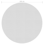 Pellicola Galleggiante Solare PE Piscina 488 cm Grigia