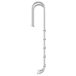 Scala per Piscina 54x38x211 cm Acciaio Inox 304