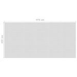 Pellicola Galleggiante Solare PE Piscina 975x488 cm Grigia