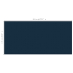 Pellicola Galleggiante Solare PE Piscina 450x220 cm Nero e Blu