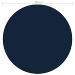 Pellicola Galleggiante Solare PE per Piscina 356 cm Nero e Blu