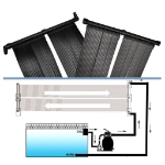 Pannelli Solari Riscaldatori per Piscina 4 pz 80x620 cm