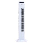 Ventilatore a Torre con Telecomando e Timer Φ24x80 cm White