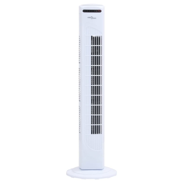 Ventilatore a Torre con Telecomando e Timer Φ24x80 cm White