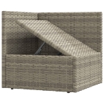 Set Divani da Giardino 9 pz con Cuscini in Polyrattan Grigio