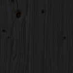 Set Salotto da Giardino 7 pz Nero in Legno Massello di Pino