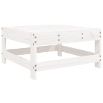 Set Salotto da Giardino 6 pz Bianco in Legno Massello di Pino