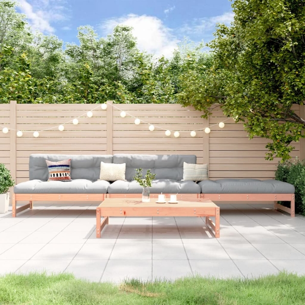 Set Salotto da Giardino 4 pz in Legno Massello di Douglas