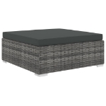 Set Divani da Giardino 13 pz con Cuscini in Polyrattan Grigio