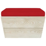 Set Divani da Giardino su Pallet 10 pz con Cuscini Legno Abete