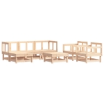 Set Salotto da Giardino 7 pz in Legno Massello di Pino