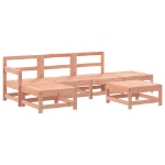 Set Salotto da Giardino 6 pz in Legno Massello di Douglas