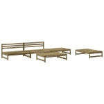 Set Salotto da Giardino 5 pz in Legno Impregnato di Pino