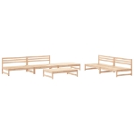 Set Salotto da Giardino 6 pz in Legno Massello di Pino