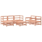 Set Salotto da Giardino 7 pz in Legno Massello di Douglas