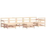 Set Salotto da Giardino 8 pz in Legno Massello di Pino