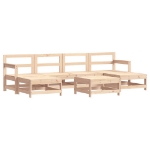 Set Salotto da Giardino 7 pz in Legno Massello di Pino