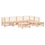 Set Salotto da Giardino 7 pz in Legno Massello di Pino