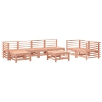 Set Salotto da Giardino 8 pz in Legno Massello di Douglas