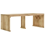 Set Pranzo da Giardino 7 pz in Legno di Pino Impregnato