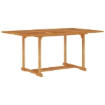 Set da Pranzo da Giardino 7 pz con Cuscini Grigi Legno di Teak