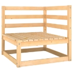 Set Salotto da Giardino 2 pz in Legno Massello di Pino