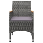 Set Mobili da Pranzo per Giardino 5 pz Grigio
