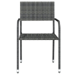 Set Mobili da Pranzo da Giardino 7 pz Grigio