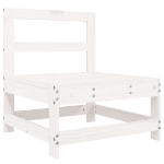 Set Salotto da Giardino 8 pz in Legno Massello di Pino Bianco