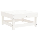 Set Salotto da Giardino 6 pz Bianco in Legno Massello di Pino
