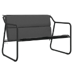 Set Salotto da Giardino 4 pz con Cuscini in Acciaio Antracite