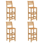 Set da Bar da Giardino 5 pz in Legno Massello di Acacia