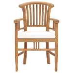 Set da Pranzo da Giardino 7 pz con Cuscini in Legno di Teak
