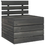 Set Divani da Giardino su Pallet 5 pz Legno Pino Grigio Scuro