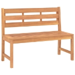 Set da Pranzo per Giardino 4 pz in Legno Massello di Teak