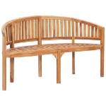 Set Salotto da Giardino 3 pz Design Curvo in Massello di Teak