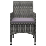 Set Mobili da Pranzo per Giardino 3 pz Grigio