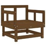 Set Salotto da Giardino 8pz in Legno Massello di Pino Miele