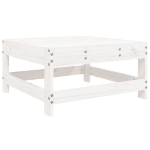 Set Salotto da Giardino 8 pz in Legno Massello di Pino Bianco