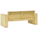 Set Divani da Giardino 3 pz in Legno di Pino Impregnato