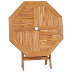 Set da Pranzo da Giardino 5 pz in Legno Massello di Teak