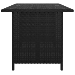 Set Divani da Giardino 10 pz con Cuscini in Polyrattan Nero