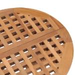 Set da Pranzo da Giardino Pieghevole 3 pz in Massello di Teak