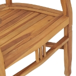 Set da Pranzo da Giardino 5 pz in Legno Massello di Teak